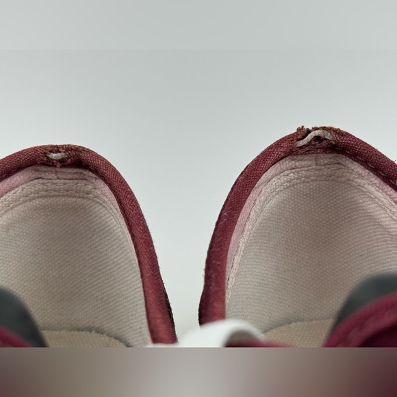 Vans Off The Wall Suede Burgundy Sneakers, Unisex Size Men's 8.0 / Women's 9.5 - Picture 13 of 15